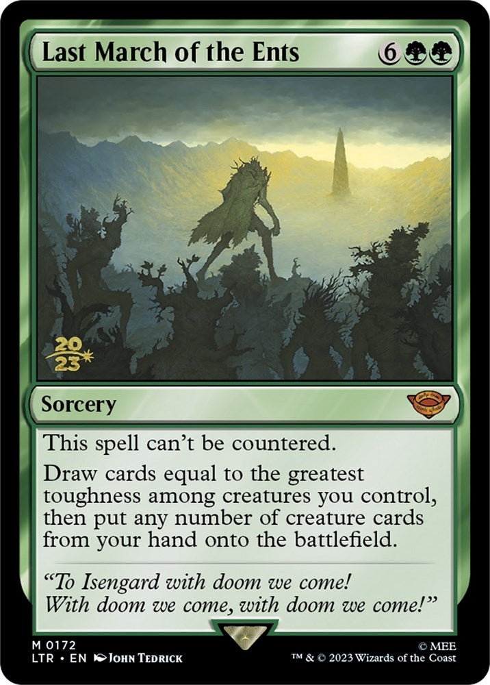 Last March of the Ents (172) [PRE] - MTG Single