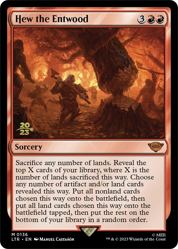Hew the Entwood (136) [PRE] - MTG Single