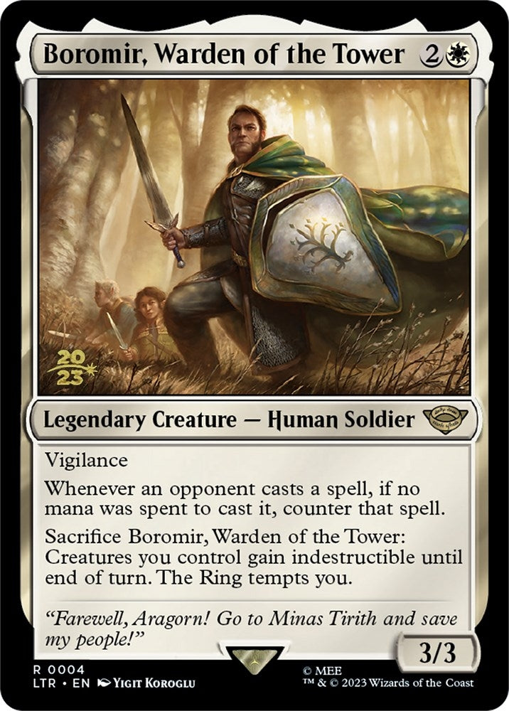 Boromir Warden of the Tower (4) [PRE] - MTG Single