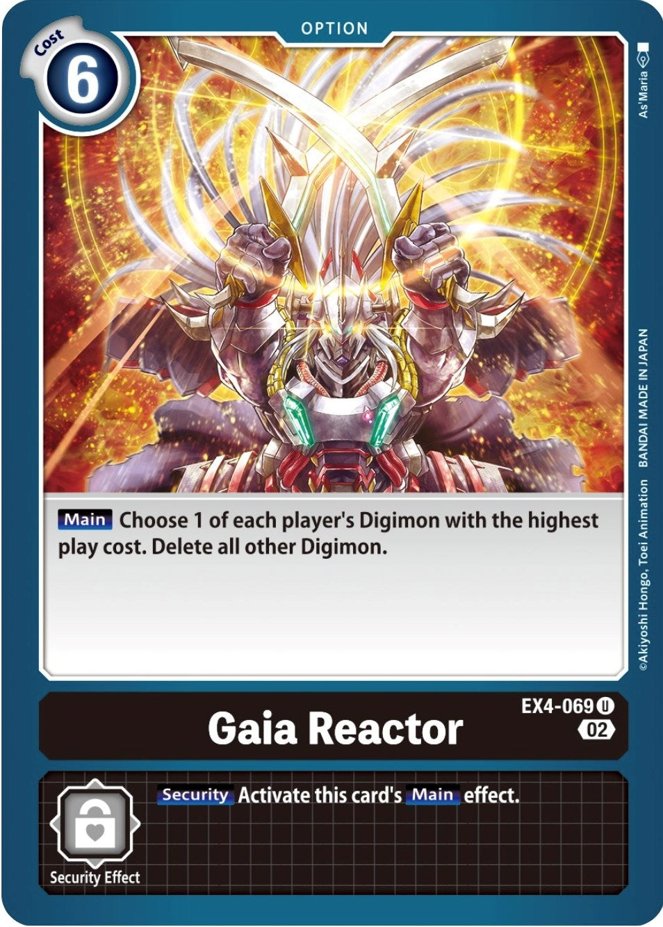 Gaia Reactor (4069) [EX04] - Digimon Card Game Single