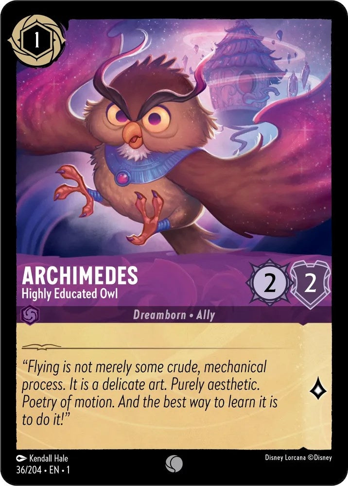 Archimedes - Highly Educated Owl (36) (1) - Disney Lorcana Single