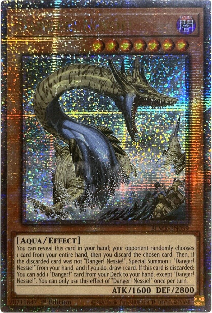Danger! Nessie! (Quarter Century Secret Rare) (59) (BLMR) - YuGiOh Single