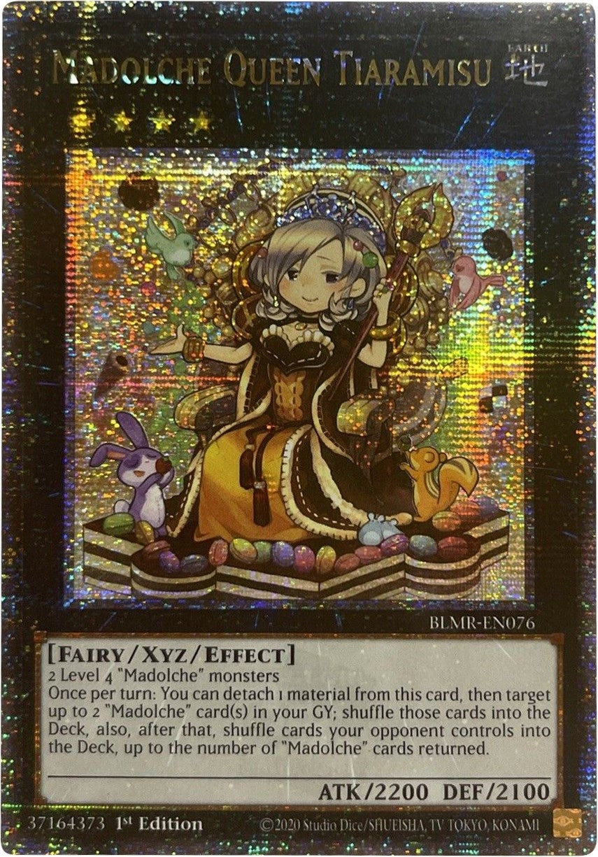 Madolche Queen Tiaramisu (Quarter Century Secret Rare) (76) (BLMR) - YuGiOh Single