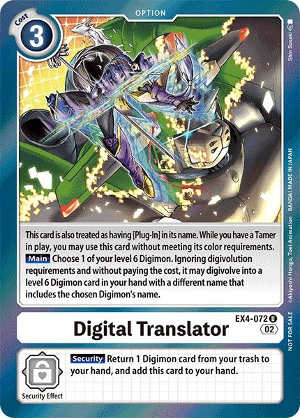 Digital Translator (Box Topper) (4072) [EX04] - Digimon Card Game Single