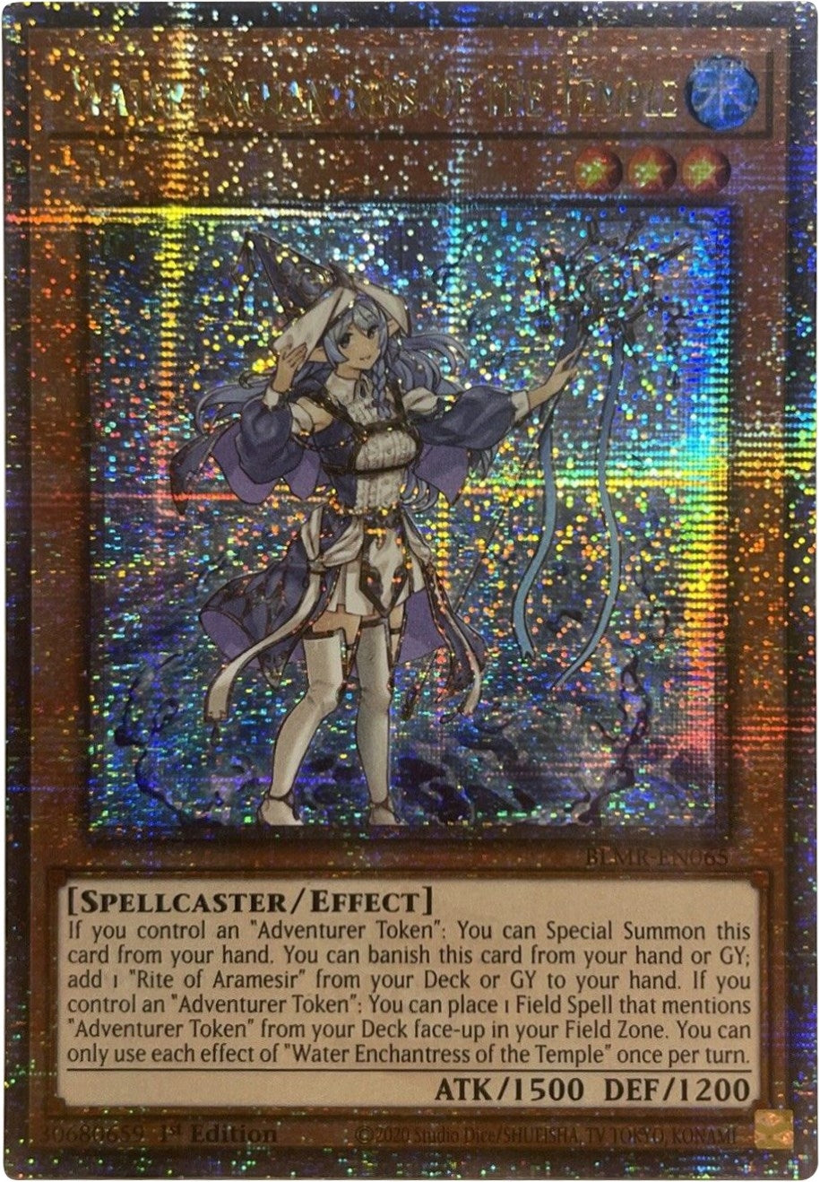 Water Enchantress of the Temple (Quarter Century Secret Rare) (65) (BLMR) - YuGiOh Single