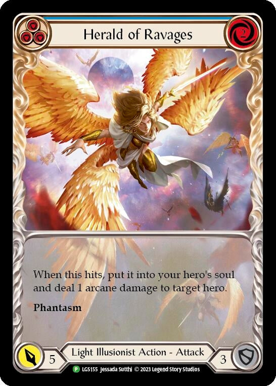 Herald of Ravages (Extended Art) (Blue) (155) [PR] - Flesh and Blood TCG Single