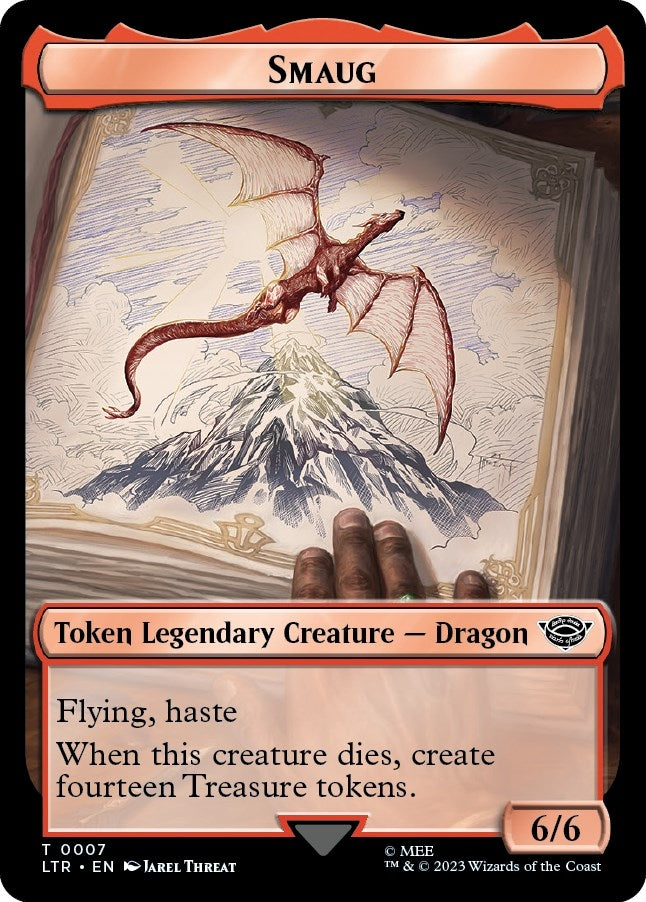 Smaug // Food (0009) Double-Sided Token (0) [LTR] - MTG Single