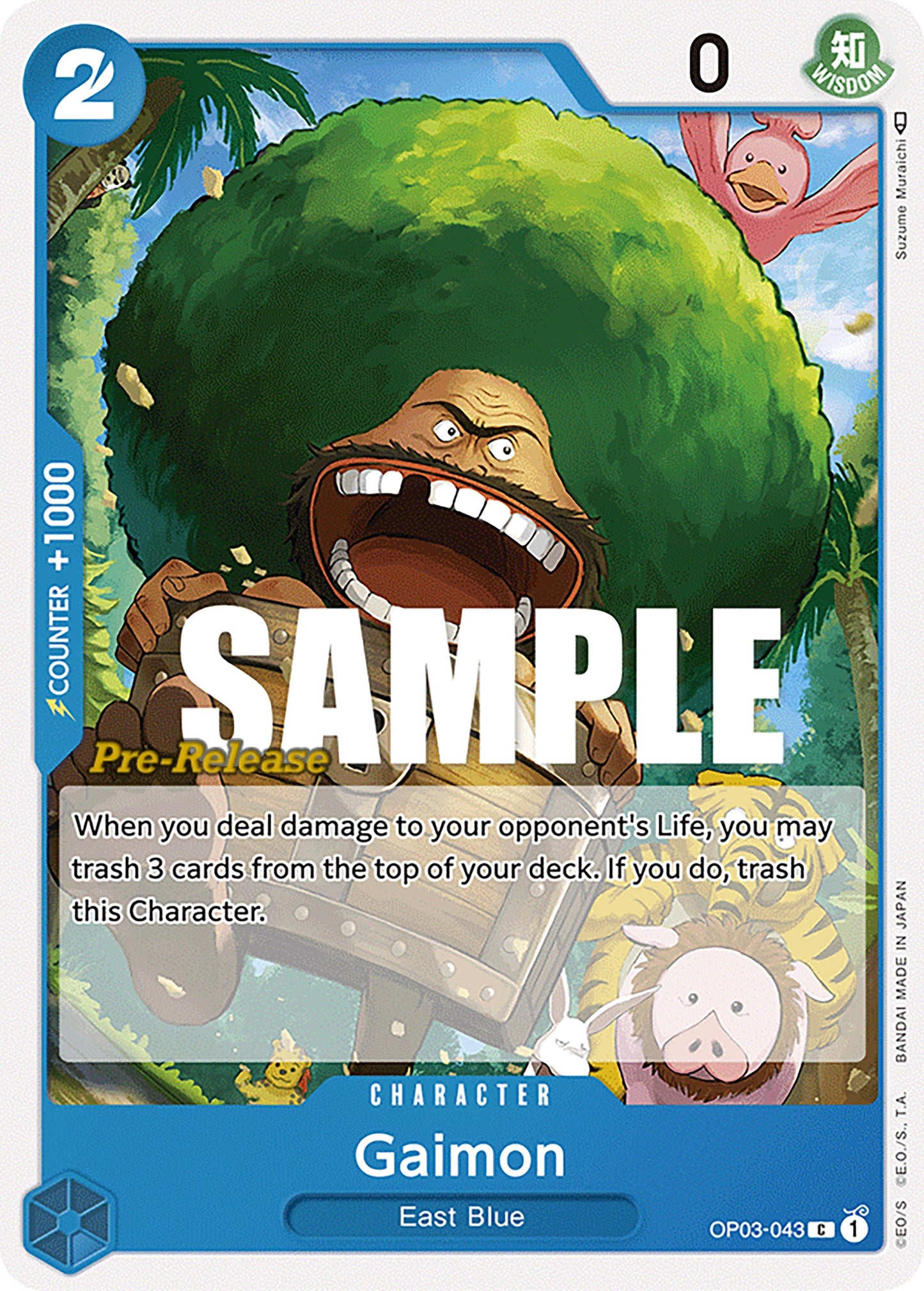Gaimon (3043) (OP03 PRE) - One Piece Card Game Single