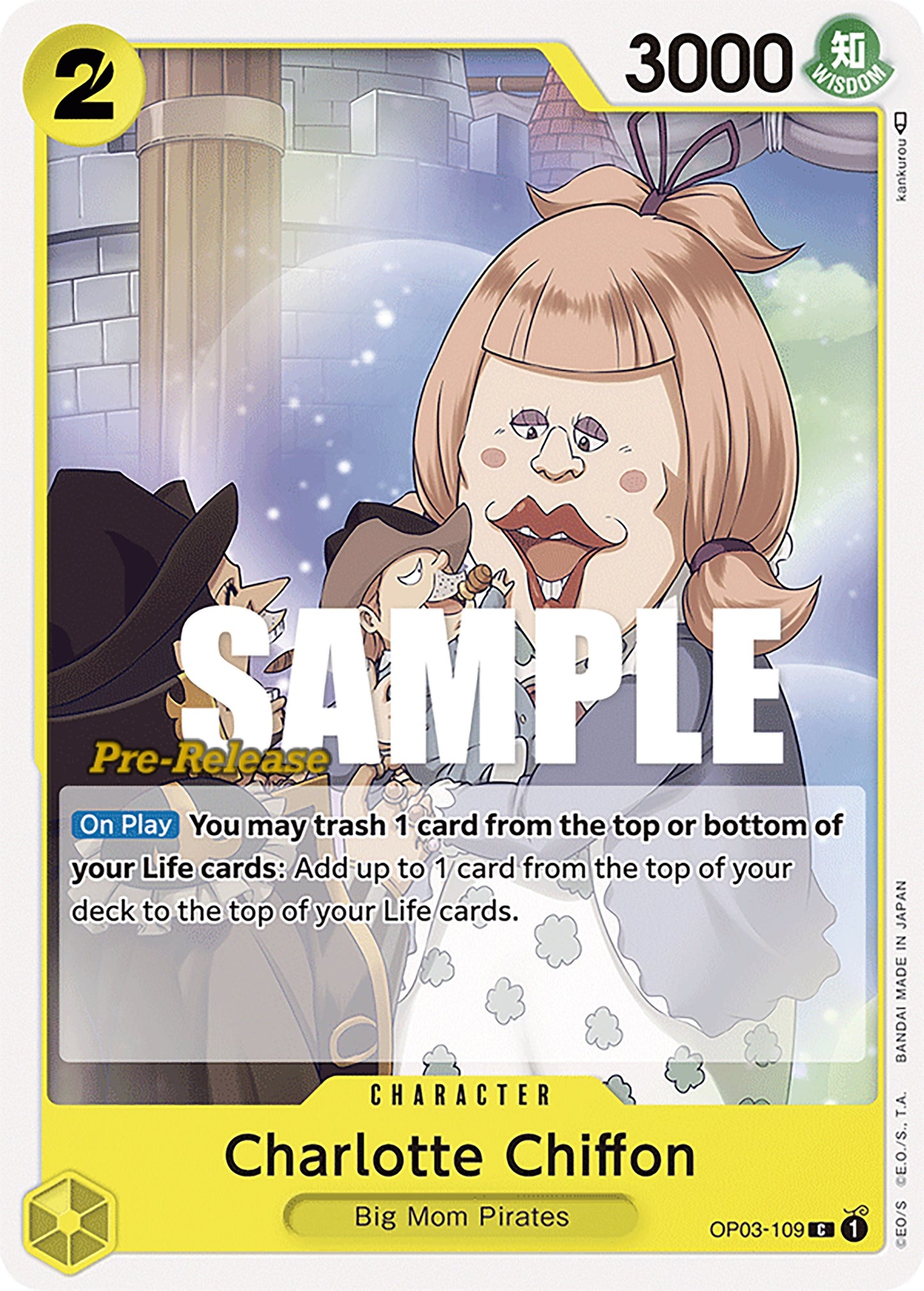 Charlotte Chiffon (3109) (OP03 PRE) - One Piece Card Game Single