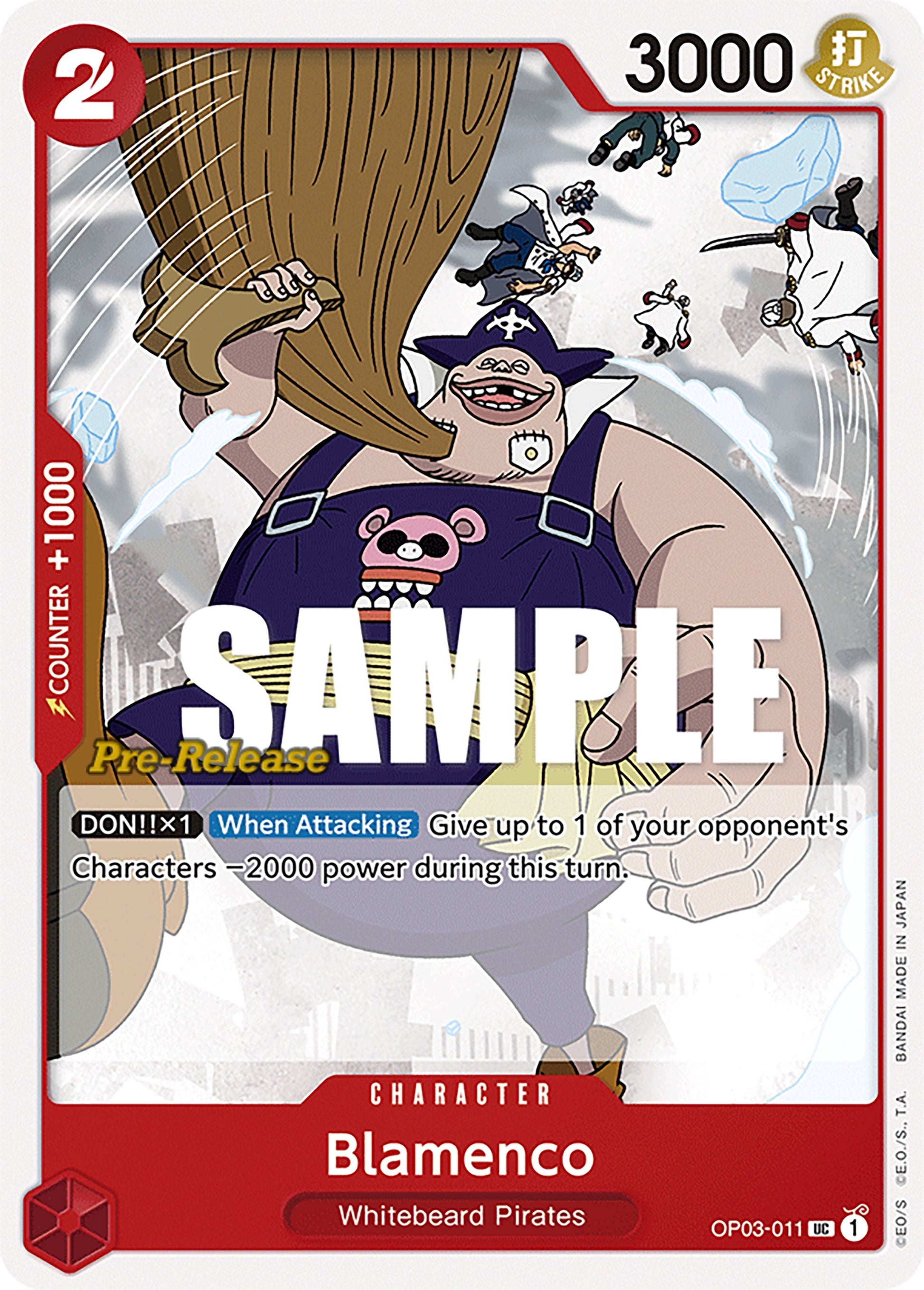 Blamenco (3011) (OP03 PRE) - One Piece Card Game Single