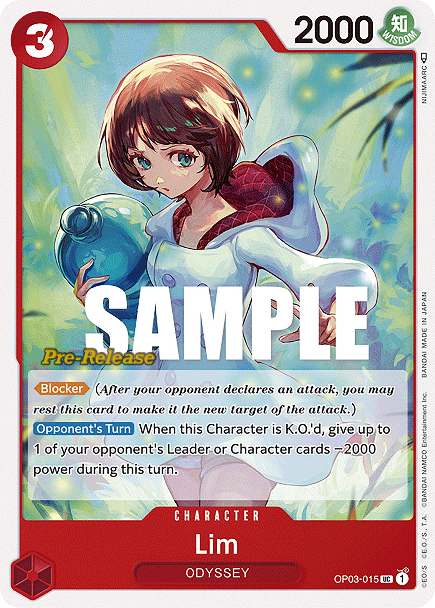 Lim (3015) (OP03 PRE) - One Piece Card Game Single
