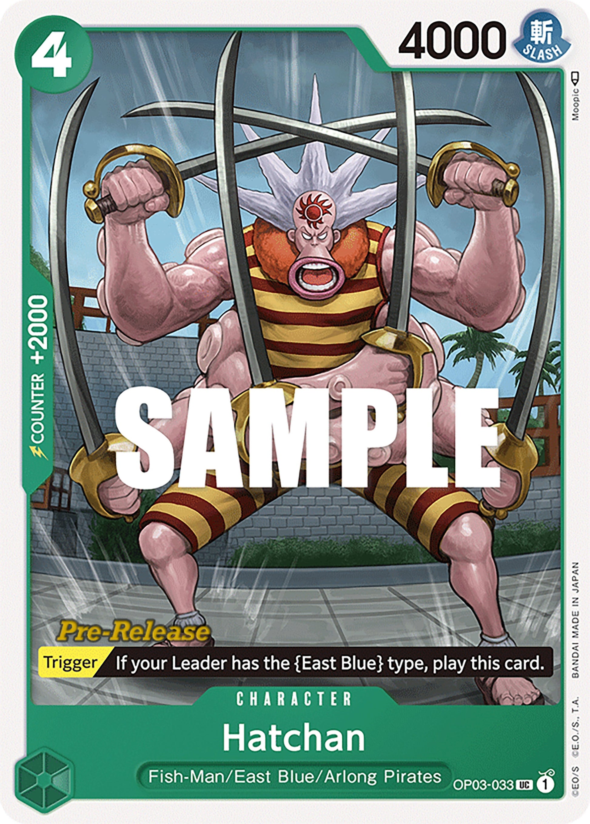 Hatchan (3033) (OP03 PRE) - One Piece Card Game Single