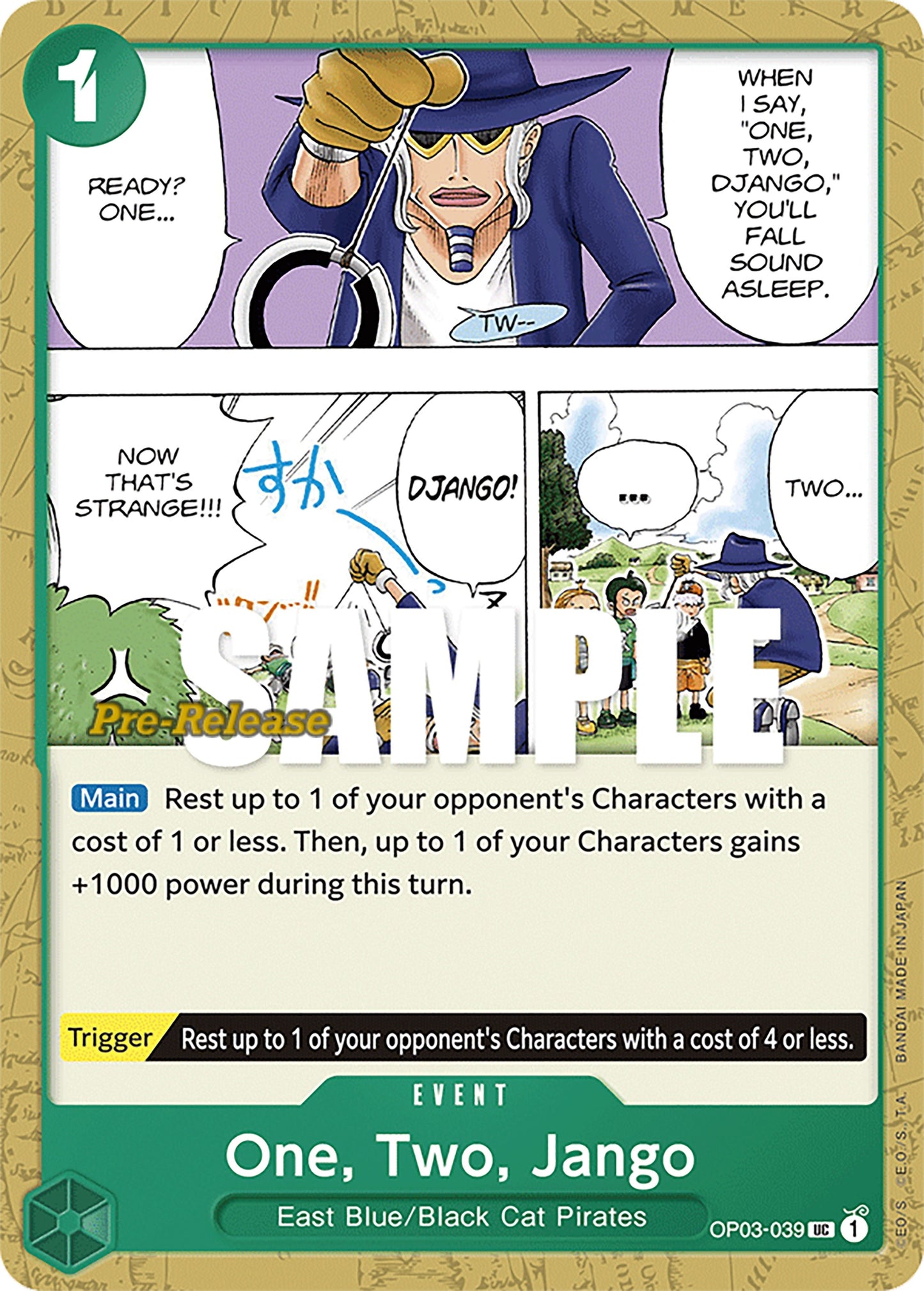 One Two Jango (3039) (OP03 PRE) - One Piece Card Game Single
