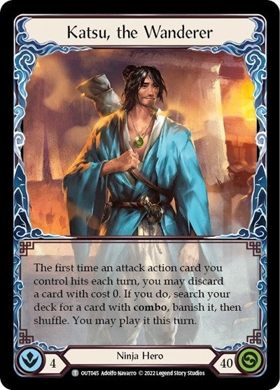 Katsu the Wanderer // Ponder (0) [OUT] - Flesh and Blood TCG Single