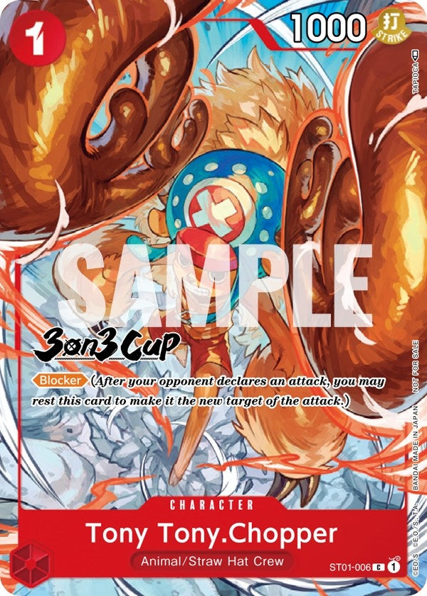 Tony Tony.Chopper (3-on-3 Cup) [Participant] (1006) (OP-PR) - One Piece Card Game Single