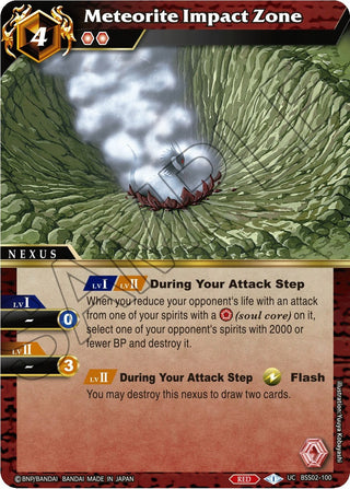 Meteorite Impact Zone (2100) [BSS02] - Battle Spirits Saga Single