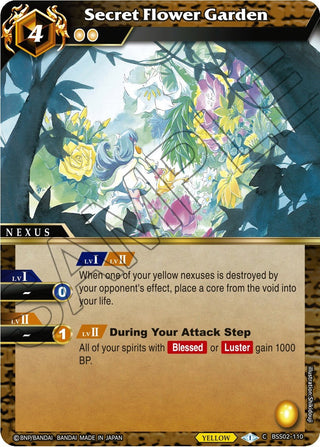 Secret Flower Garden (2110) [BSS02] - Battle Spirits Saga Single