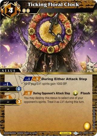Ticking Floral Clock (2109) [BSS02] - Battle Spirits Saga Single