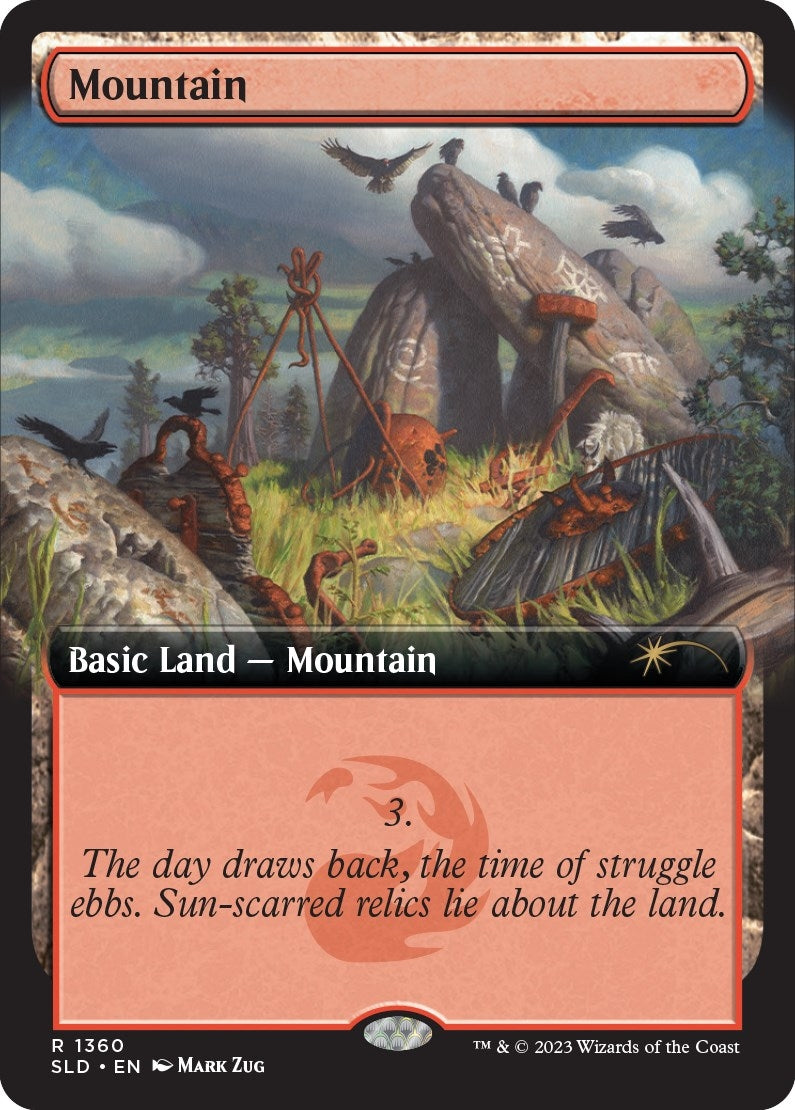 Mountain (1360) (1360) [SLD] - MTG Single