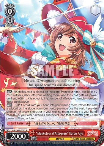 ’Musketeer d’Artagnan’ Karen Aijo (69057) [RSL/S69] - Weiss Schwarz Single