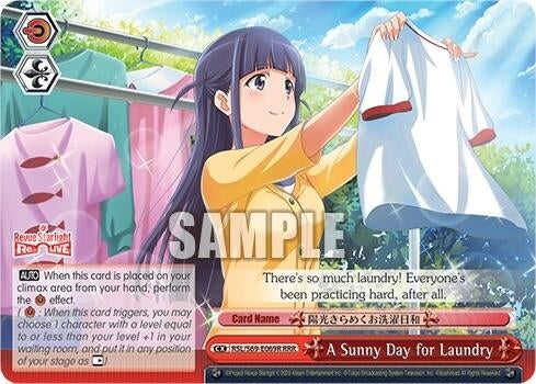 A Sunny Day for Laundry (RRR) (69069) [RSL/S69] - Weiss Schwarz Single