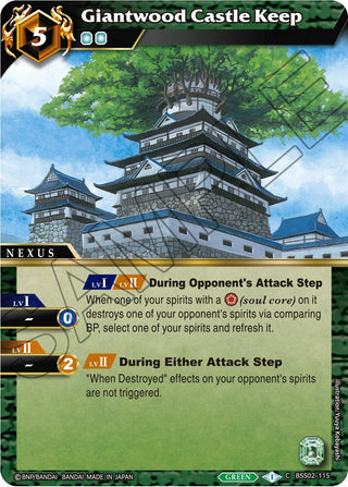 Giantwood Castle Keep (2115) [BSS02] - Battle Spirits Saga Single