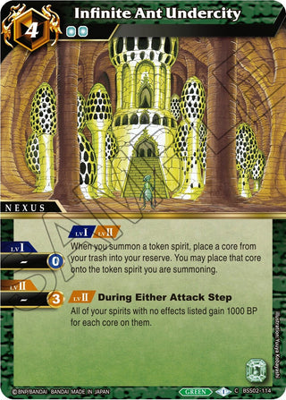 Infinite Ant Undercity (2114) [BSS02] - Battle Spirits Saga Single