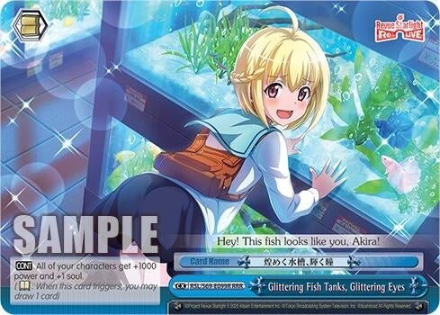 Glittering Fish Tanks Glittering Eyes (RRR) (69099) [RSL/S69] - Weiss Schwarz Single