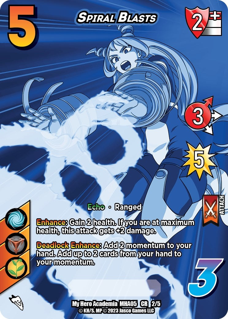 Spiral Blasts (Chrome Rare) (2) [MHA5] - UniVersus Single