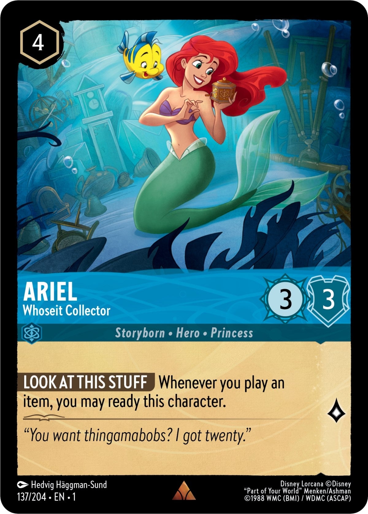 Ariel - Whoseit Collector (137) (1) - Disney Lorcana Single