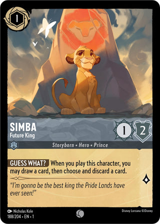 Simba - Future King (188) (1) - Disney Lorcana Single