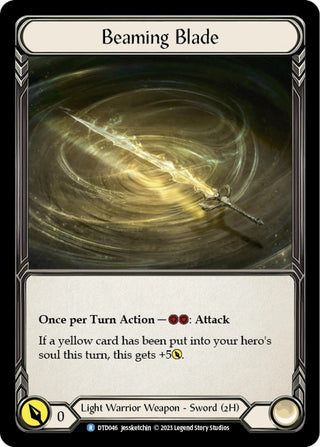 Beaming Blade (46) [DTD] - Flesh and Blood TCG Single