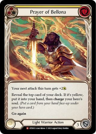 Prayer of Bellona (53) [DTD] - Flesh and Blood TCG Single