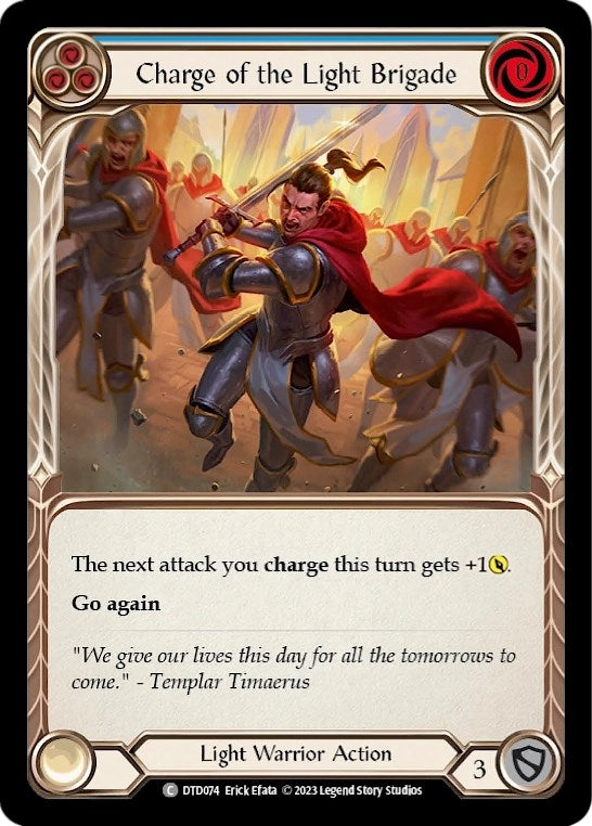 Charge of the Light Brigade (Blue) (74) [DTD] - Flesh and Blood TCG Single