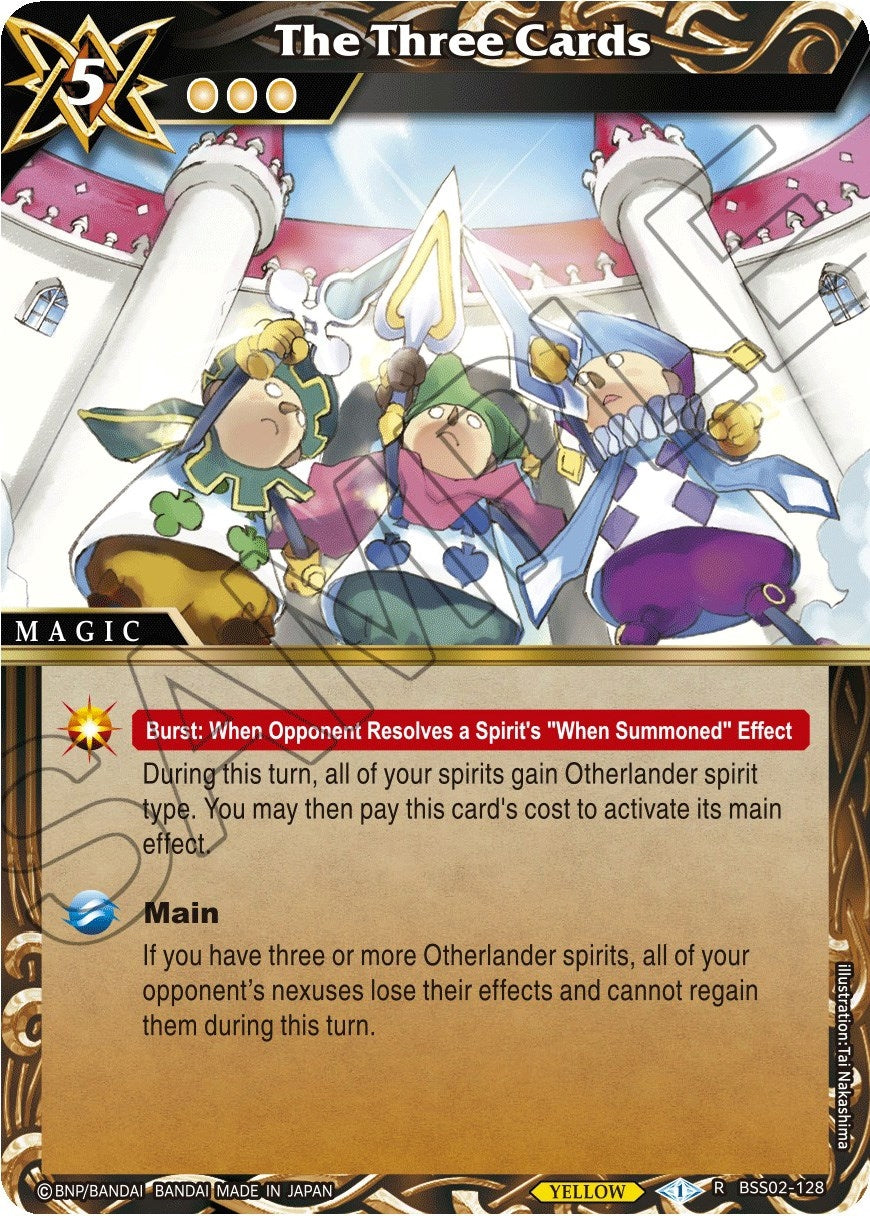 The Three Cards (2128) [BSS02] - Battle Spirits Saga Single