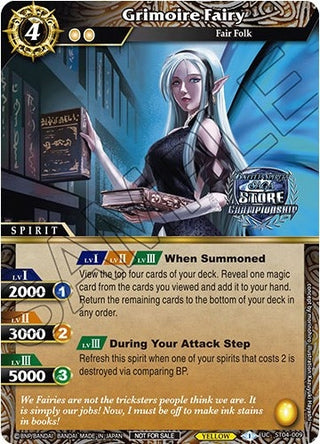 Grimoire Fairy (Championship Card Set 2023 Vol. 2) (4009) [BSSP] - Battle Spirits Saga Single