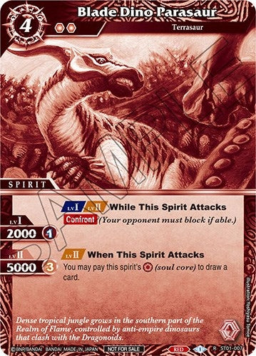 Blade Dino Parasaur (Event Pack Vol. 2) (1007) [LEP] - Battle Spirits Saga Single