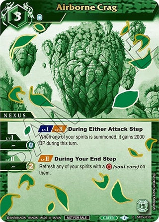 Airborne Crag (Finalist Card Set Vol. 2) (5013) [LEP] - Battle Spirits Saga Single