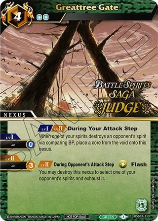 Greattree Gate (Judge Pack Vol. 2) (2113) [BSSP] - Battle Spirits Saga Single