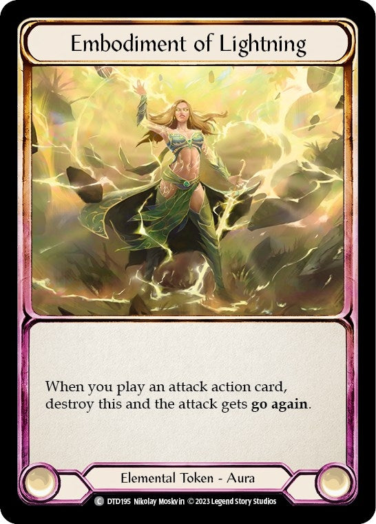 Embodiment of Lightning (195) [DTD] - Flesh and Blood TCG Single