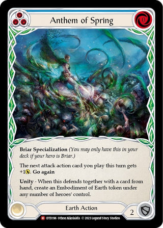 Anthem of Spring (196) [DTD] - Flesh and Blood TCG Single