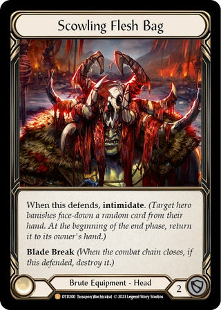Scowling Flesh Bag (200) [DTD] - Flesh and Blood TCG Single