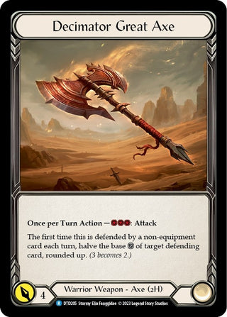 Decimator Great Axe (205) [DTD] - Flesh and Blood TCG Single