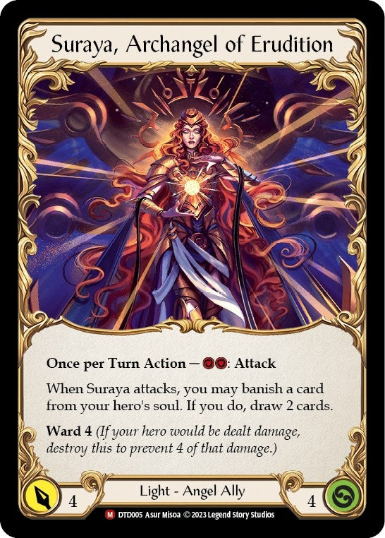 Figment of Erudition // Suraya Archangel of Erudition (5) [DTD] - Flesh and Blood TCG Single