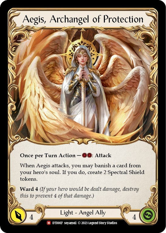 Figment of Protection // Aegis Archangel of Protection (7) [DTD] - Flesh and Blood TCG Single