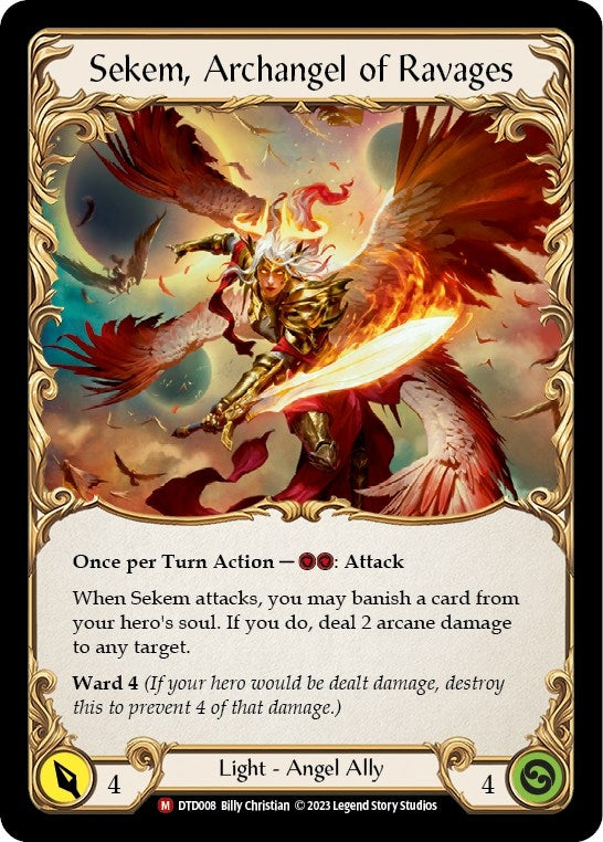 Figment of Ravages // Sekem Archangel of Ravages (8) [DTD] - Flesh and Blood TCG Single