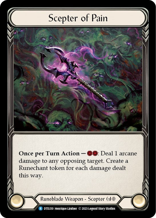 Scepter of Pain (210) [DTD] - Flesh and Blood TCG Single