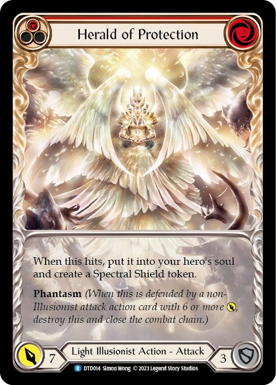 Herald of Protection (Red) (14) [DTD] - Flesh and Blood TCG Single
