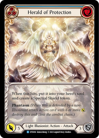 Herald of Protection (Blue) (16) [DTD] - Flesh and Blood TCG Single