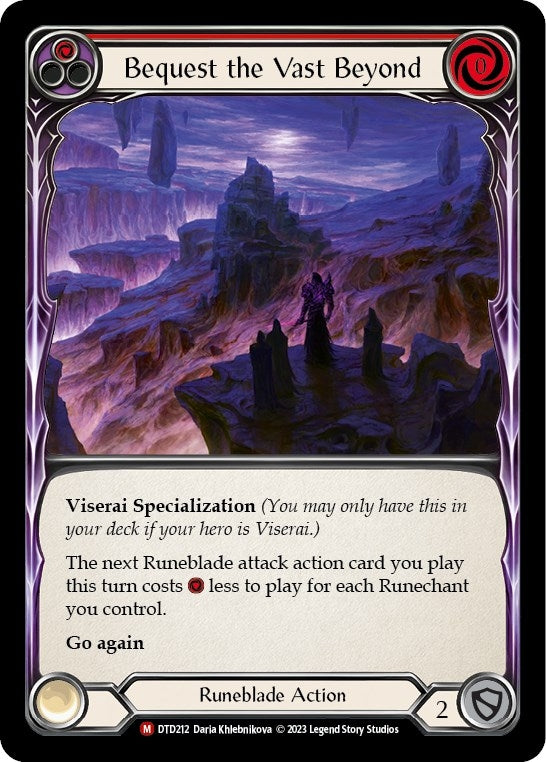 Bequest the Vast Beyond (212) [DTD] - Flesh and Blood TCG Single
